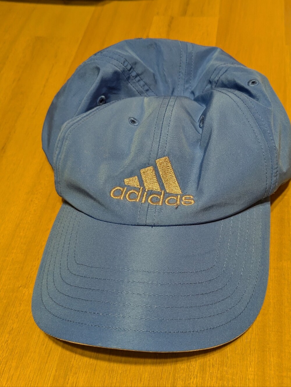 adidas Light Blue Cap with Gold Embroidered Logo